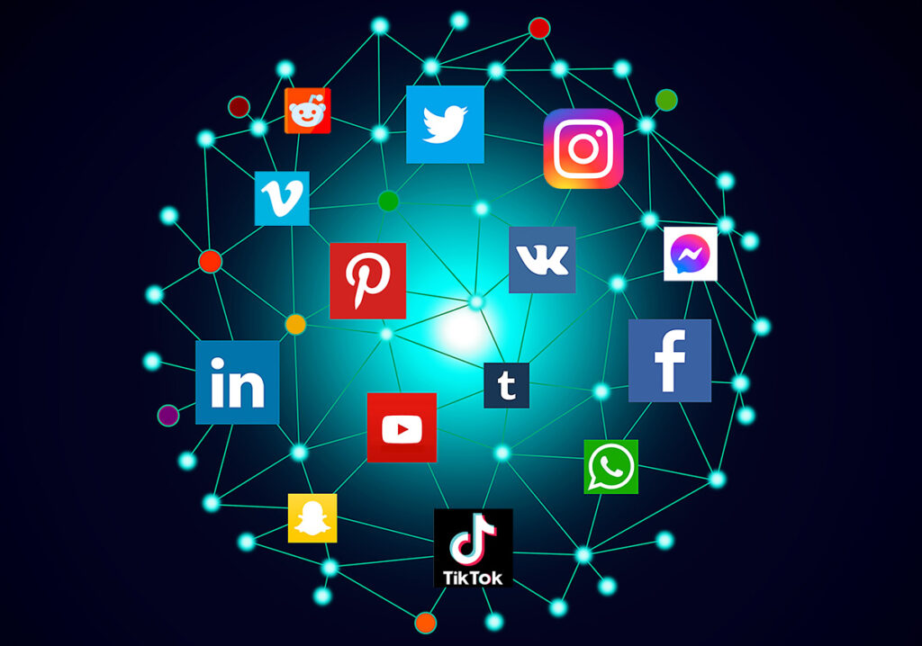 Social media marketing across major digital platforms
